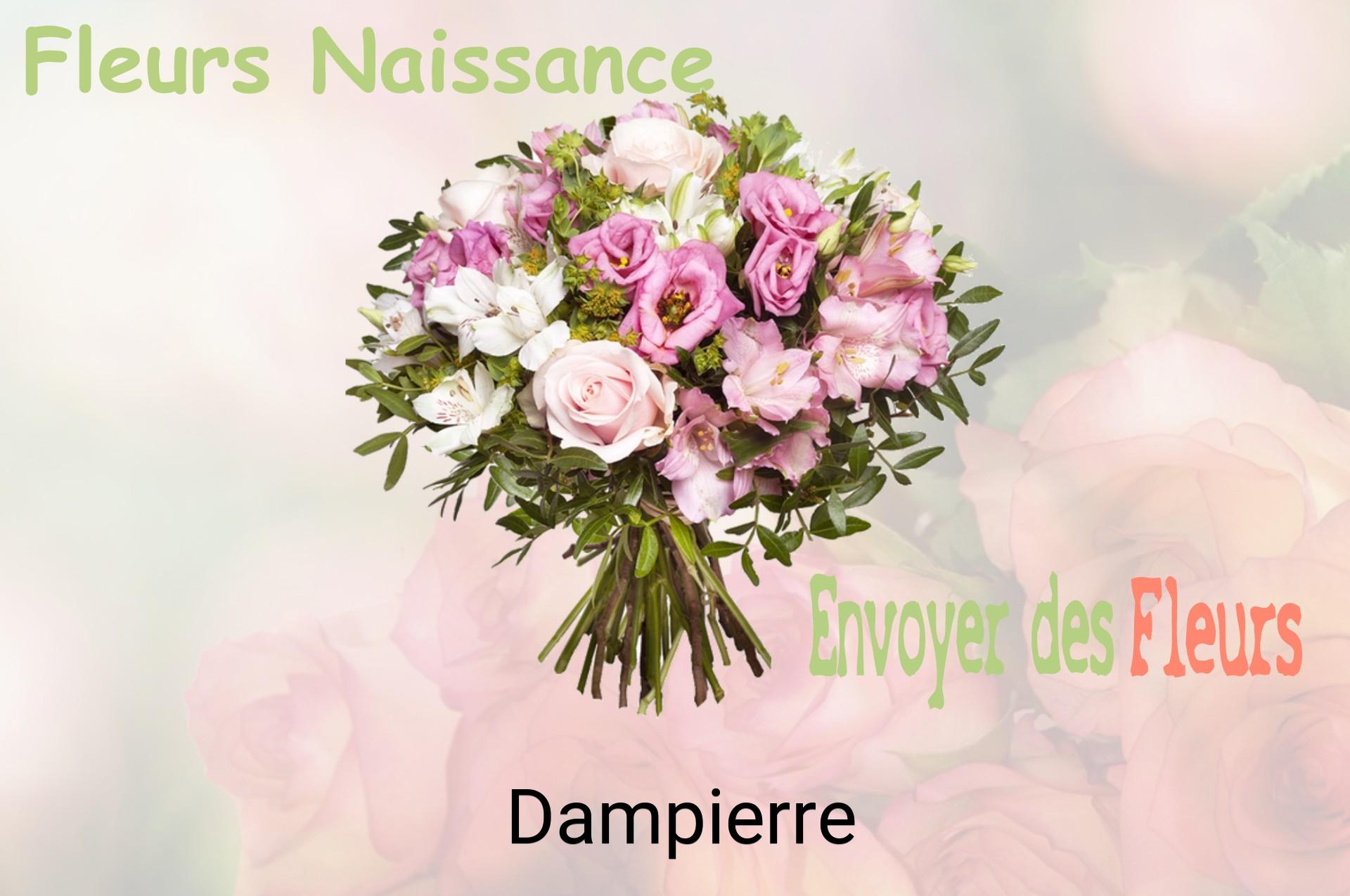 Bouquet de fleurs de naissance livré à Dampierre